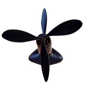 Black Propeller Png 06282024 PNG image