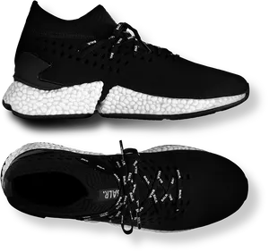 Black Puma Running Shoes PNG image