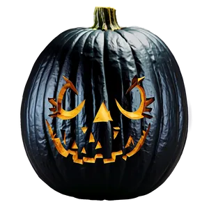 Black Pumpkin Carving Png 42 PNG image