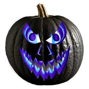 Black Pumpkin Carving Png Yrx63 PNG image