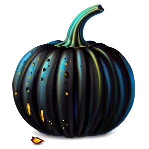 Black Pumpkin Clipart Png 06282024 PNG image