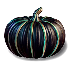 Black Pumpkin Decoration PNG 06282024 PNG