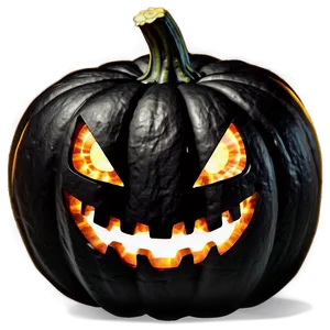 Black Pumpkin Glow PNG 06282024