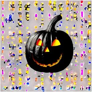 Black Pumpkin Glow PNG Opt8 PNG