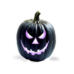 Black Pumpkin Jack-o'-lantern PNG 06282024 PNG
