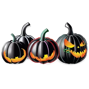 Black Pumpkin Patch PNG Nns18 PNG