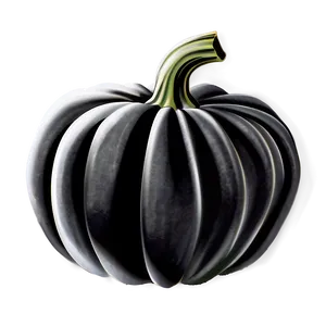 Black Pumpkin Scene PNG 8