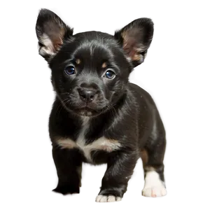Black Puppy PNG Fnk