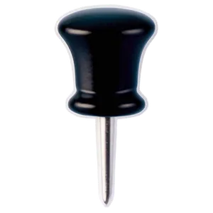 Black Push Pin PNG 05252024