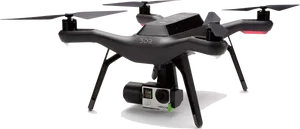 Black Quadcopter Dronewith Camera