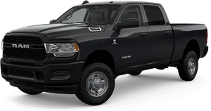 Black R A M1500 Pickup Truck PNG