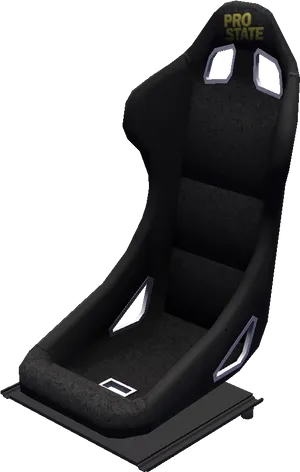 Black Racing Seat Pro State Brand PNG image