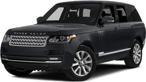 Black Range Rover Luxury S U V PNG image