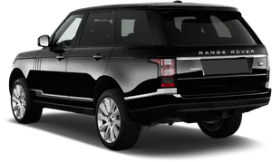 Black Range Rover Luxury S U V PNG image