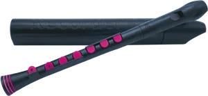 Black Recorderwith Pink Details PNG image