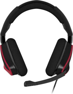 Black Red Gaming Headset