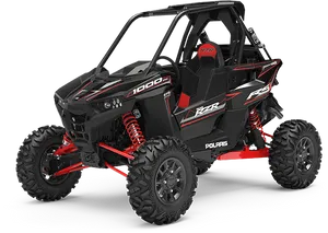 Black Red Polaris R Z R A T V PNG image