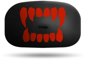 Black Red Speaker Design PNG image