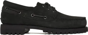 Black Reebok Classic Leather Shoe PNG image