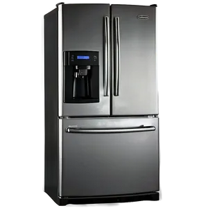 Black Refrigerator PNG Psb66