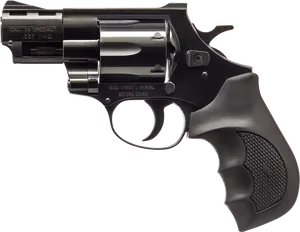 Black Revolver Firearm Transparent Background