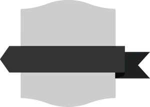 Black Ribbon Banner Graphic PNG image