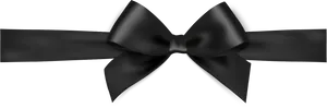 Black Ribbon Bow Graphic PNG image