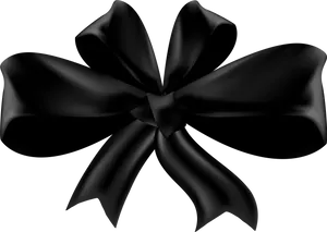 Black Ribbon Symbolof Mourning.png PNG image