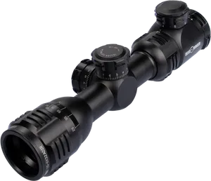 Black Rifle Scope Isolated PNG
