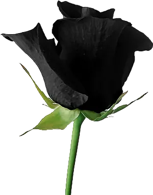 Black Rose Single Stem