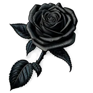 Black Roses Sketch PNG 06212024
