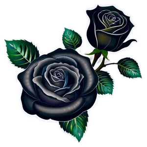 Black Roses Tattoo Design PNG 06212024 PNG