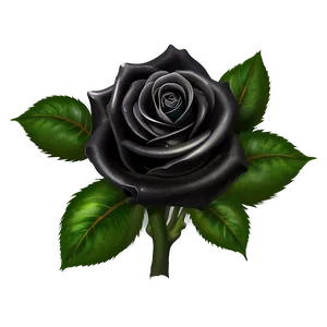 Black Roses With Dew PNG Sob