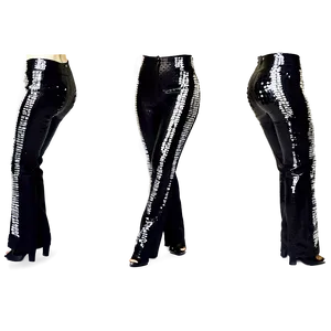 Black Sequin Pants PNG Dse23 PNG