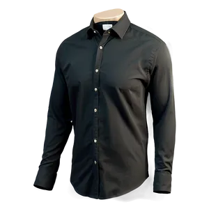 Black Shirt Casual Wear Png 05252024 PNG image