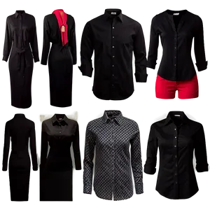 Black Shirt Fashion Png Acs PNG image