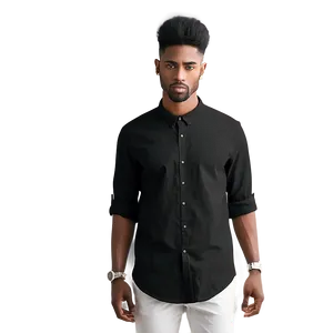 Black Shirt Fashion Png Ytd61 PNG image