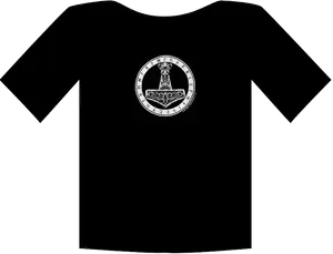 Black Shirt Graphic Design PNG image