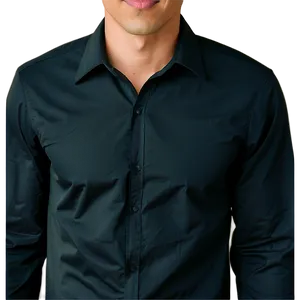 Black Shirt Slim Fit Png Jpu87 PNG image