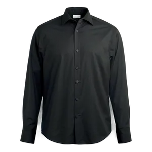 Black Shirt With Embroidery Png Cua60 PNG image