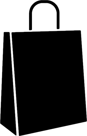Black Shopping Bag Icon
