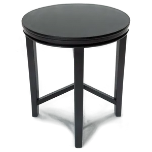 Black Side Table PNG 20