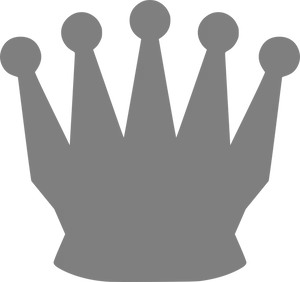 Black Silhouette Crown Graphic PNG image