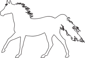 Black Silhouette Horse