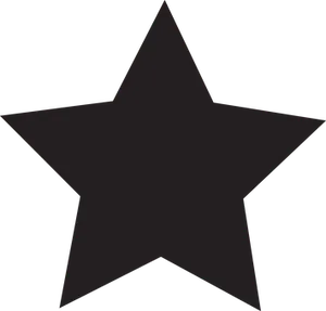 Black Silhouette Star PNG image