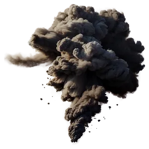 Black Smoke Explosion Png 05252024 PNG image
