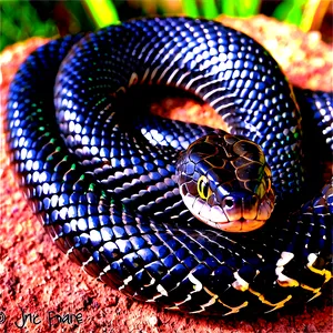 Black Snake Coiling PNG Bic