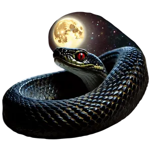 Black Snake In Moonlight PNG Rtu98 PNG