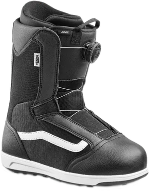 Black Snowboard Boot Single PNG image