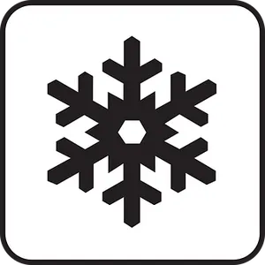 Black Snowflake Icon PNG image